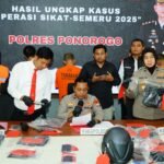Polres Ponorogo Amankan Pasutri Diduga Jual Senpi Rakitan