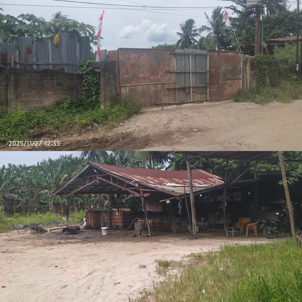 Diduga APH Tutup Mata, Dengan Gudang CPO Ilegal Desa Air Batu Kabupaten Banyuasin