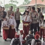 Kapolres Blitar Beserta PJU Sambut Kunjungan Edukatif SD Negeri Pojok 01 Kabupaten Blitar