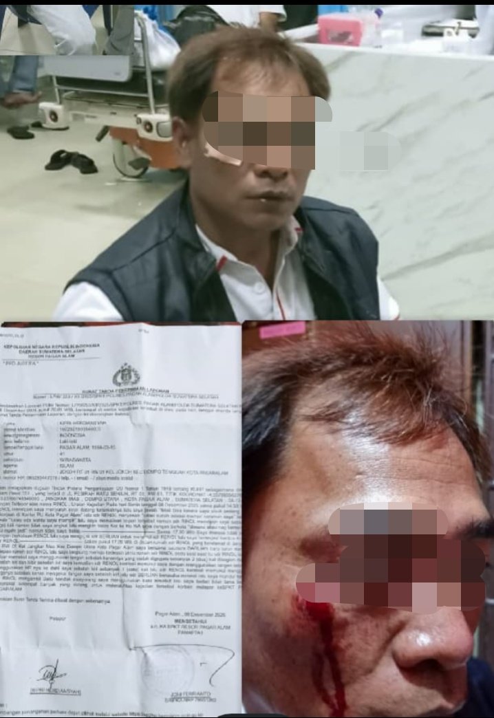 Tindak Tegas Oknum Kontraktor Di Pagaralam Yang Pukul Wartawan Yang Sedang Bertugas