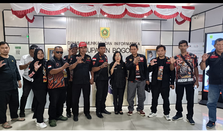 Diskominfo Kabupaten Bogor Terima Audensi LSM Harimau Bogor Raya