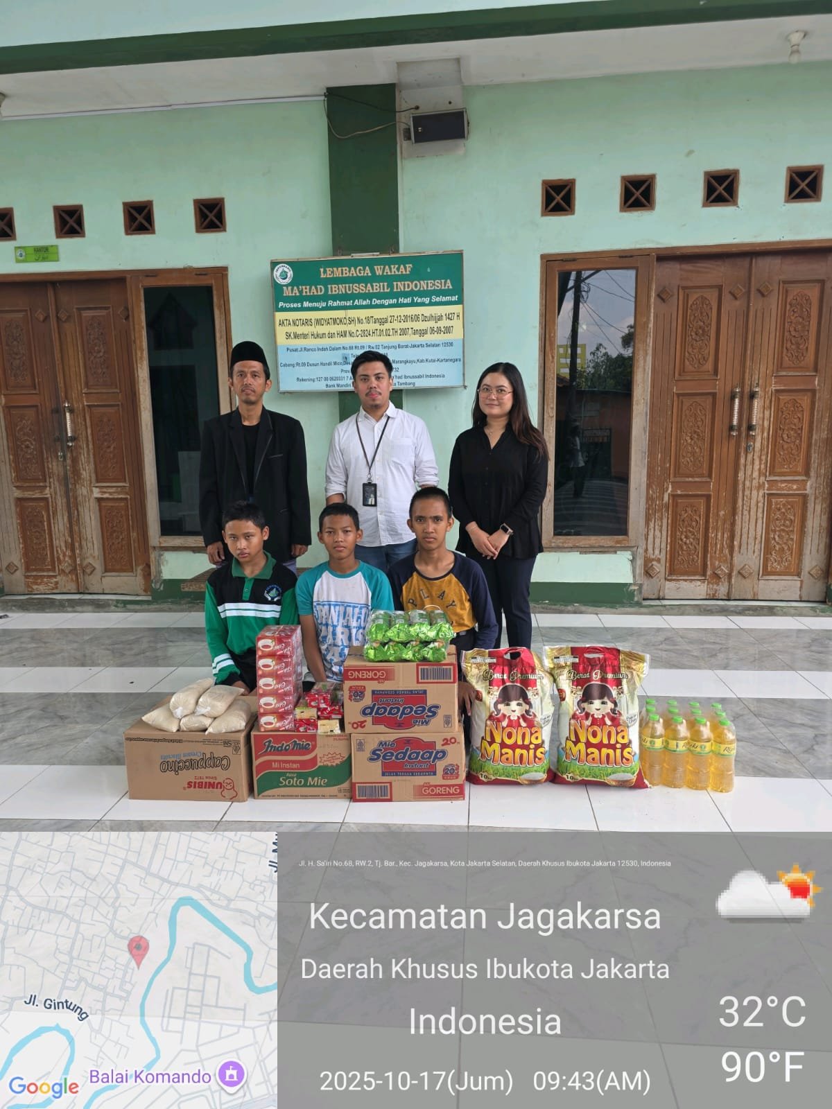 BRI BO TB Simatupang Berbagi: Jum’at Berkah untuk Lembaga Wakaf