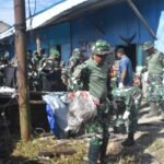 Kodim 1710/Mimika Gelar Aksi Bersih Pasar Sentral Timika