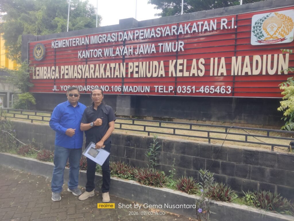 Ketua DPC PWDPI Sidoarjo Kunjungi Lapas Pemuda Kelas IIA Madiun, Tegaskan Pentingnya Pembinaan Humanis