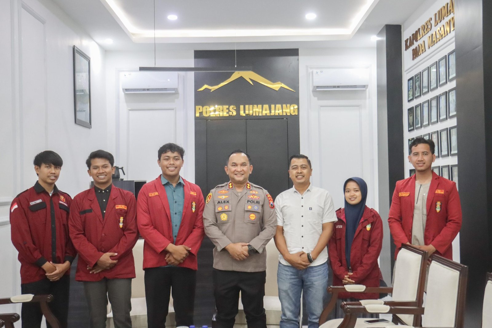 Kapolres Lumajang Terima Silaturahmi IMM ( Ikatan Mahasiswa Muhammadiyah ), Tegaskan Mahasiswa Mitra Strategis Polri