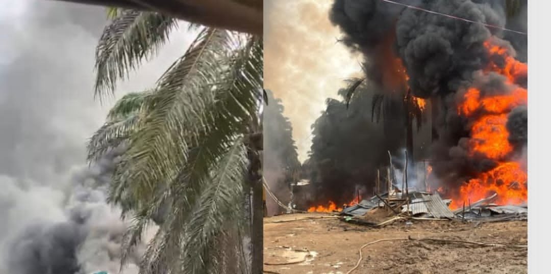 Diduga Sumur Minyak Ilegal Terbakar Di Lahan HGU PT Hindoli Milik Oknum Polisi.