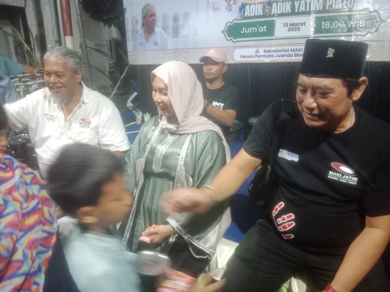 Maki Jatim berbagi kebahagian Ramadhan,puluhan anak yatim Terima santunan