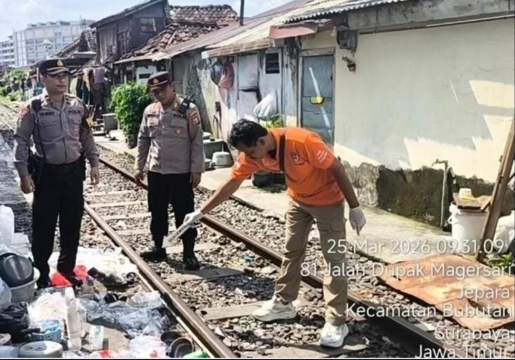 Pemulung Terseret Kereta Api di Kemayoran Surabaya, Alami Patah Kaki Kanan