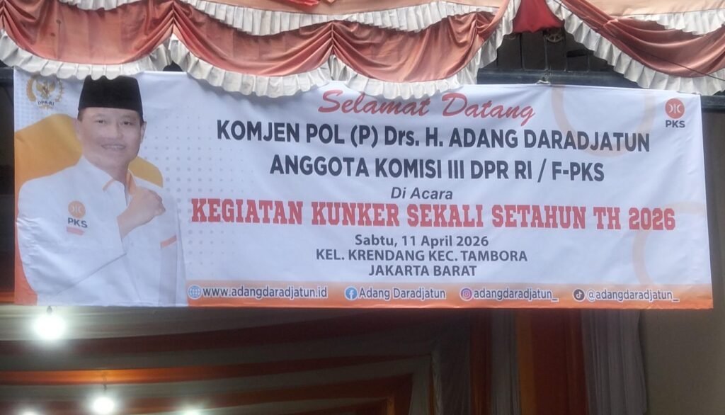Adang Daradjatun Anggota DPR RI komisi lll Fraksi PKS Bersama RAD Lakukan Kunker di Wilayah Krendang Tambora