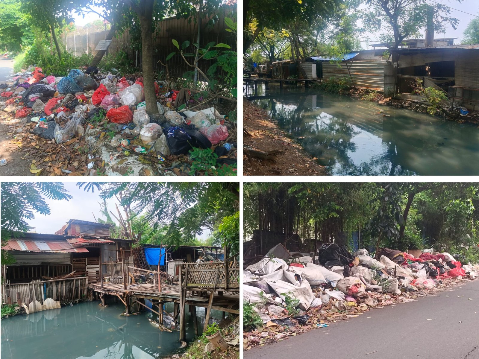 Sampah Menggunung & Bangunan Liar Menjamur di Pegadungan