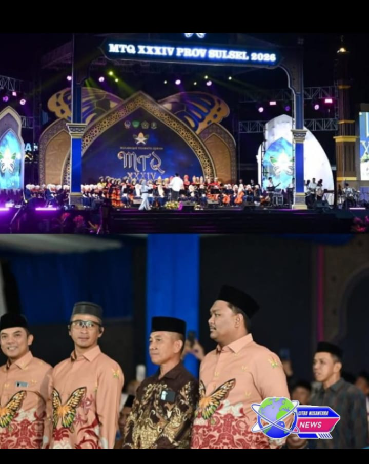 Maros Menyala ! MTQ XXXIV Sulsel Resmi Dibuka dengan Hadiah Rp2 Miliar dan Penampilan Haddad Alwi
