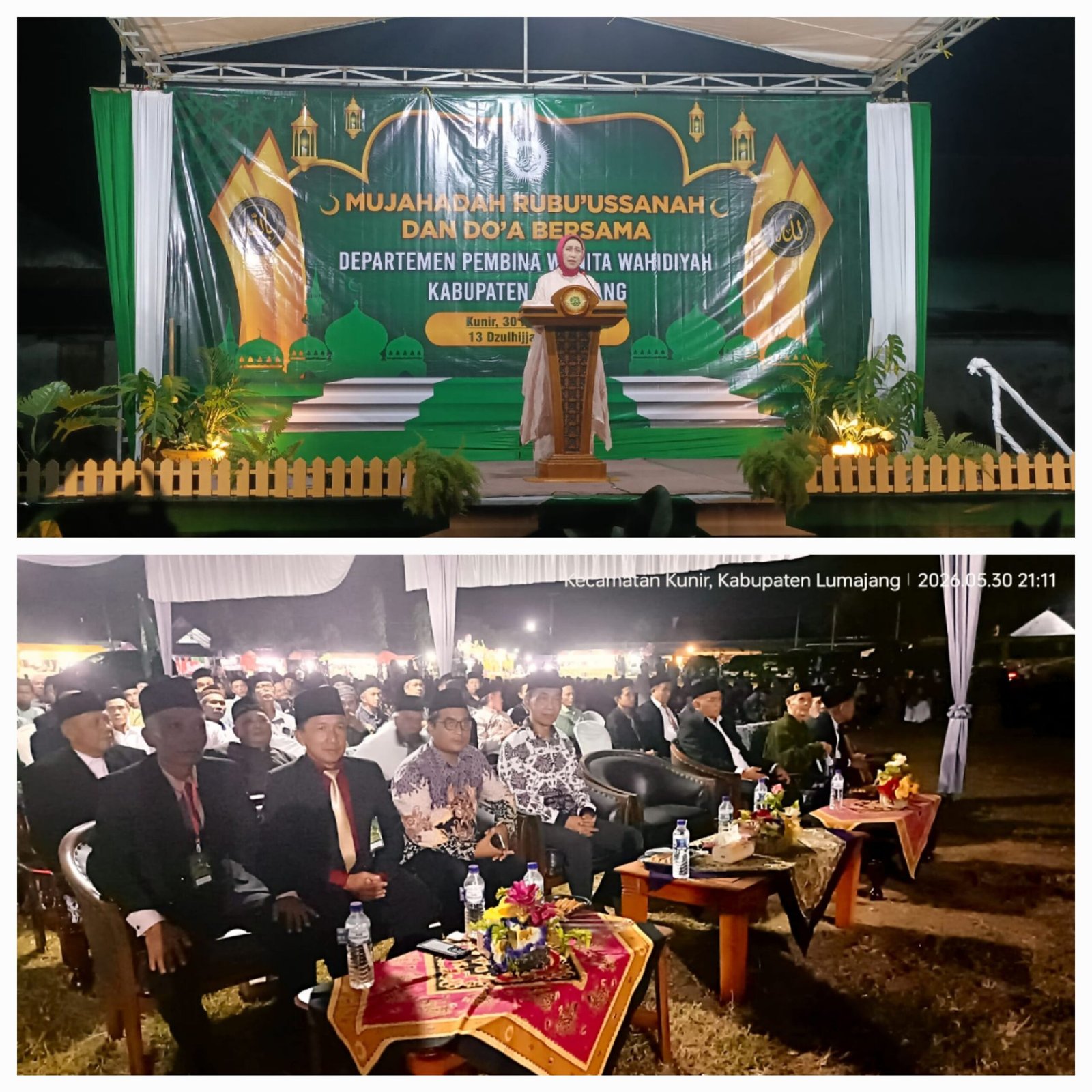 Mujahadah Rubu’ussanah Wahidiyah di Kunir Kidul, Bupati Indah: Wahidiyah Bantu Cetak Generasi Berakhlak