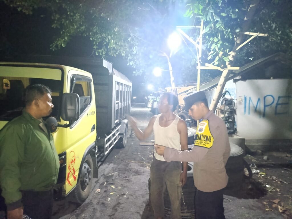 Polsek Pasirian Intensifkan Patroli Malam, Antisipasi 3C dan Gangguan Kamtibmas di Jalur Selatan Lumajang