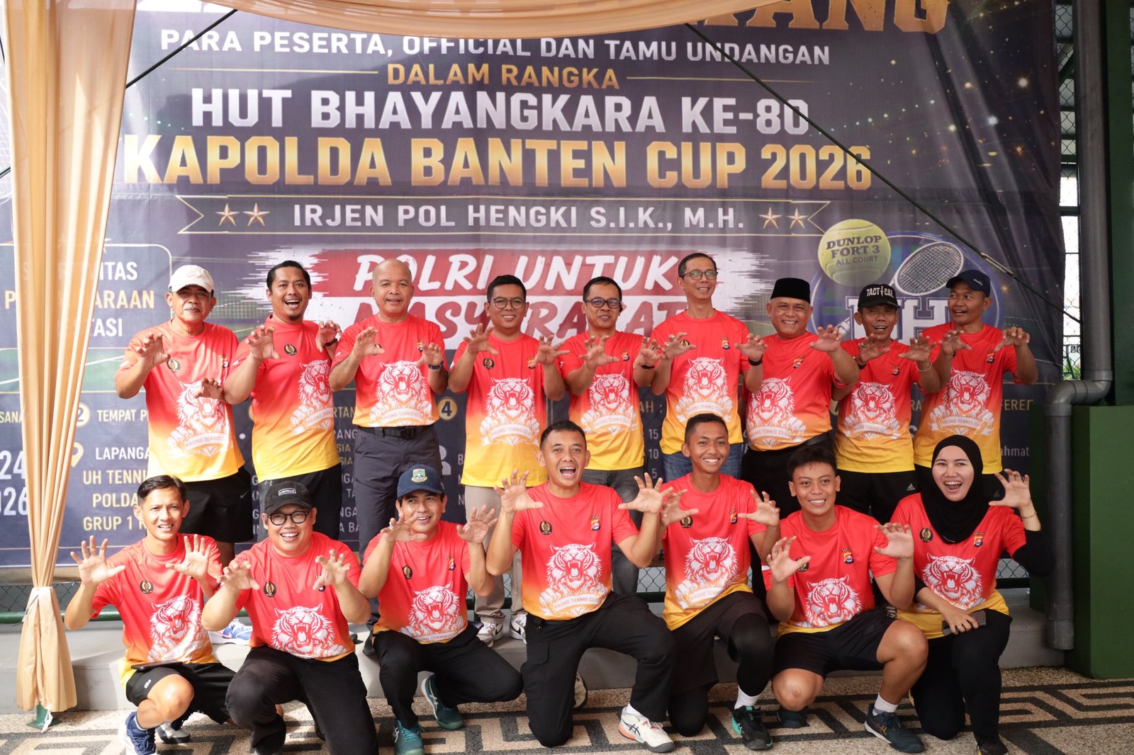 Semarak HUT Bhayangkara ke-80, Polda Banten Gelar Turnamen Tenis Perkuat Soliditas Antar Instansi