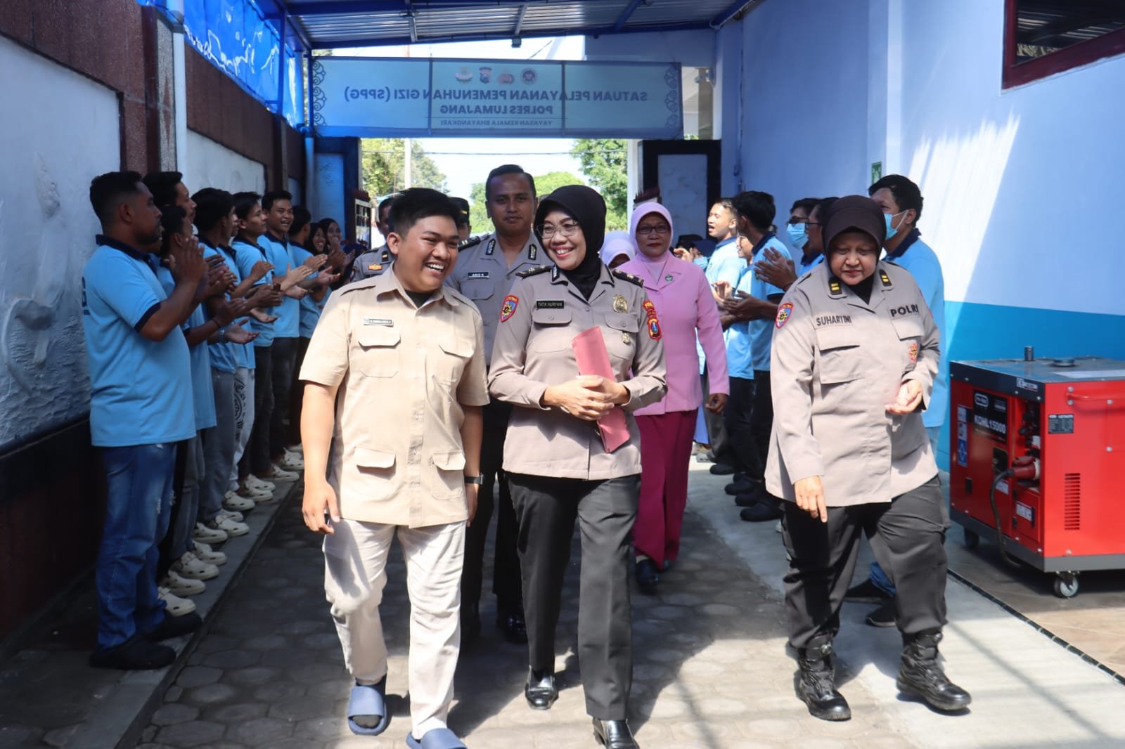 SPPG Polres Lumajang Dinilai Tim Irwasda Polda Jatim, Iptu Edi Kuswanto Lakukan Pendampingan