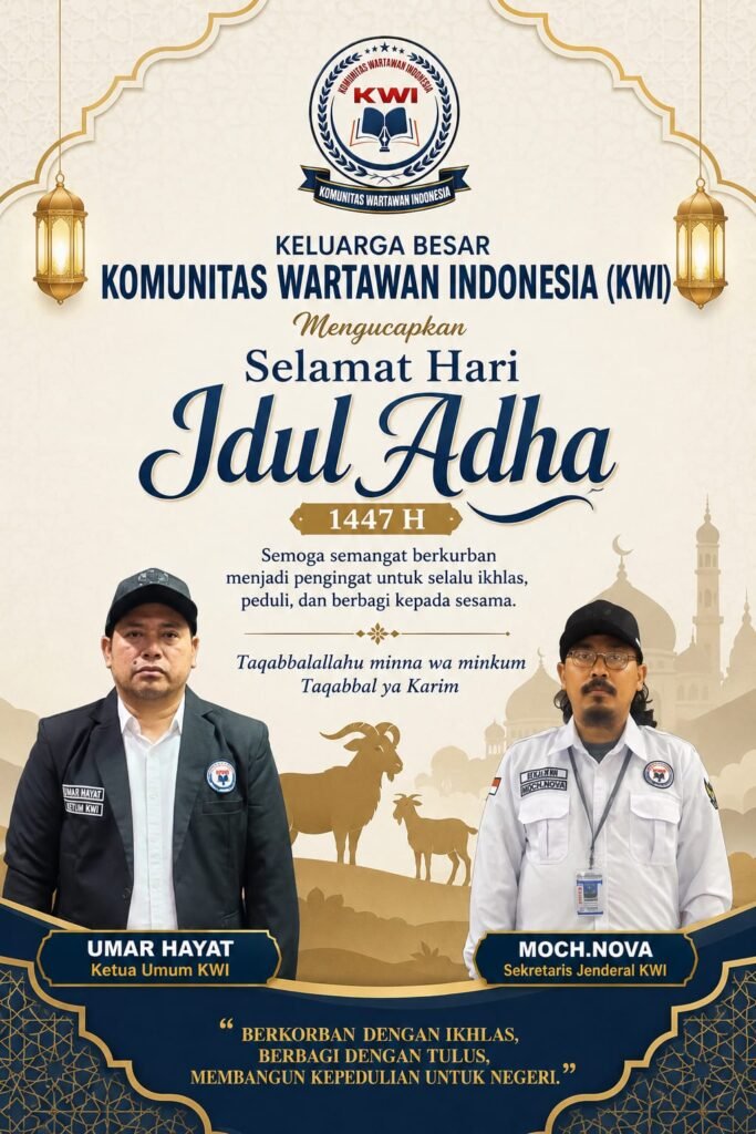 Keluarga Besar KWI Sampaikan Ucapan Selamat Hari Raya Idul Adha 1447 H