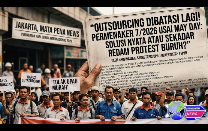 “Outsourcing Dibatasi Lagi! Permenaker 7/2026 Usai May Day: Solusi Nyata atau Sekadar Redam Protes Buruh?”