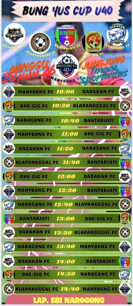 Event Bola Usia 40 Tahun Keatas Di Gelar, Jaga Tali Silaturahmi Dan Perbanyak Teman