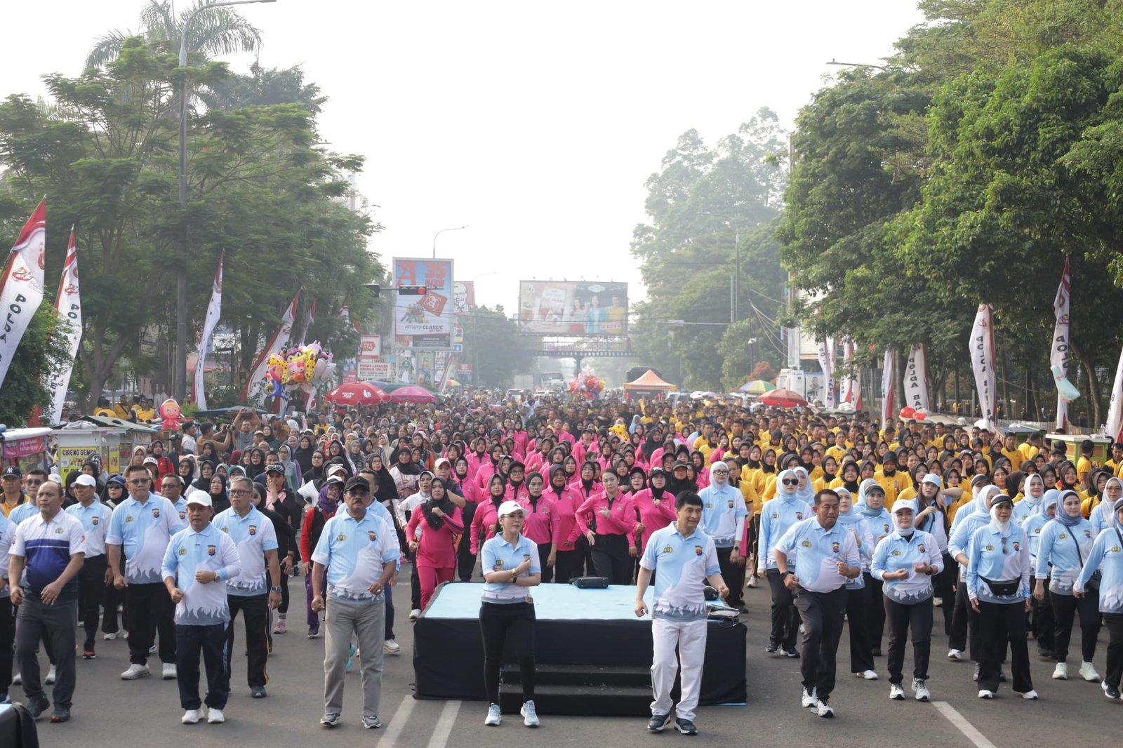 Semarak Hari Bhayangkara ke-80, Polda Banten Perkuat Sinergi Lewat Olahraga Bersama