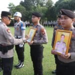 Polres Banyuasin Laksanakan Upacara PTDH Dua Personel, Tegaskan Komitmen Penegakan Disiplin