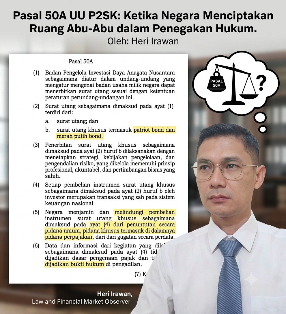 *Pasal 50A: Ketika Negara Menciptakan Ruang Abu-Abu dalam Penegakan Hukum*