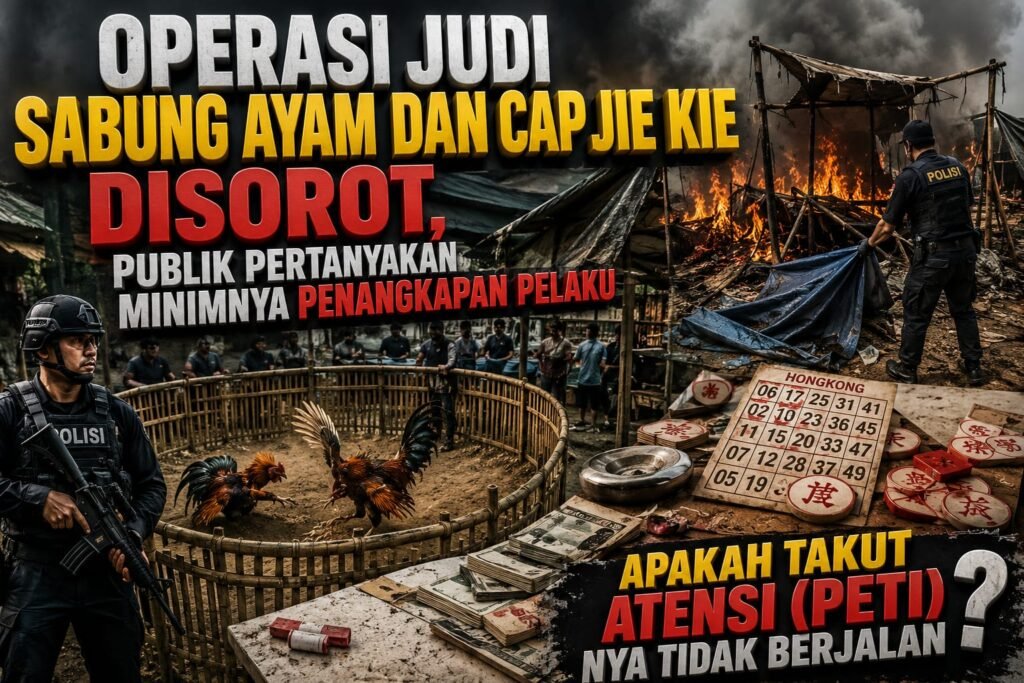 Arena Dibongkar, Pelaku Tak Tersentuh? Transparansi Operasi Judi Sabung Ayam Jember Jadi Sorotan Publik