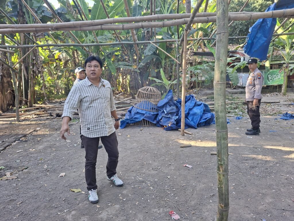 Tindak Lanjut Cepat Informasi Publik, Kanit Reskrim Polsek Jenggawah Bongkar Arena yang Diduga Digunakan untuk Sabung Ayam