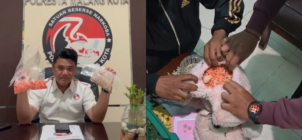 Disembunyikan dalam Boneka, 1.360 Ekstasi Ditemukan Polisi di Rumah Kontrakan Lawang