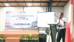Sambutan Mewakili SMSI yang di Lantik 