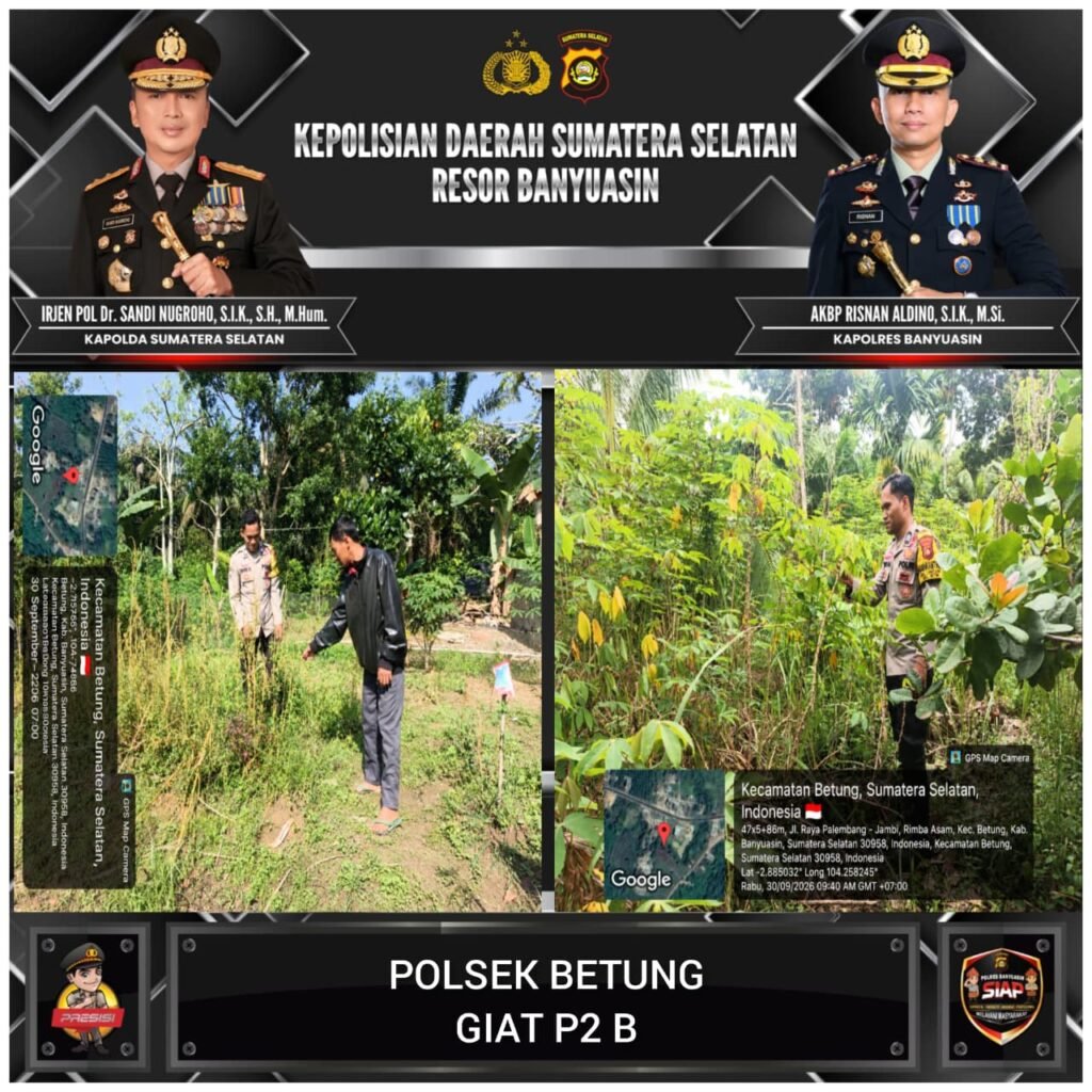 DORONG KEMANDIRIAN PANGAN, BRIGPOL DAVID KARNANDO GERAKKAN WARGA LUBUK KARET OPTIMALKAN PEKARANGAN