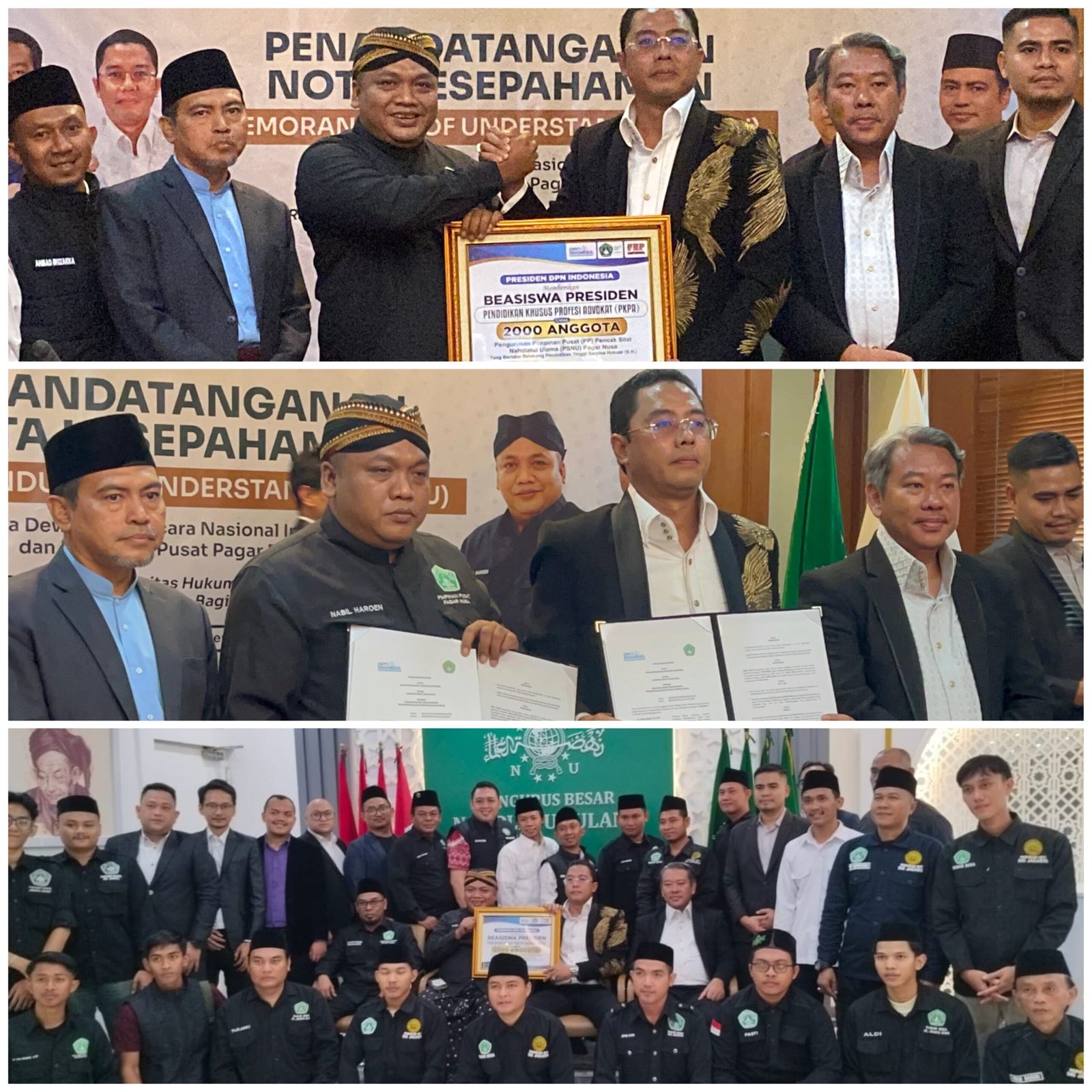 Perkuat Bantuan Hukum Nasional, DPN Indonesia dan Pagar Nusa NU Beri 2.000 Beasiswa PKPA Bagi Kader